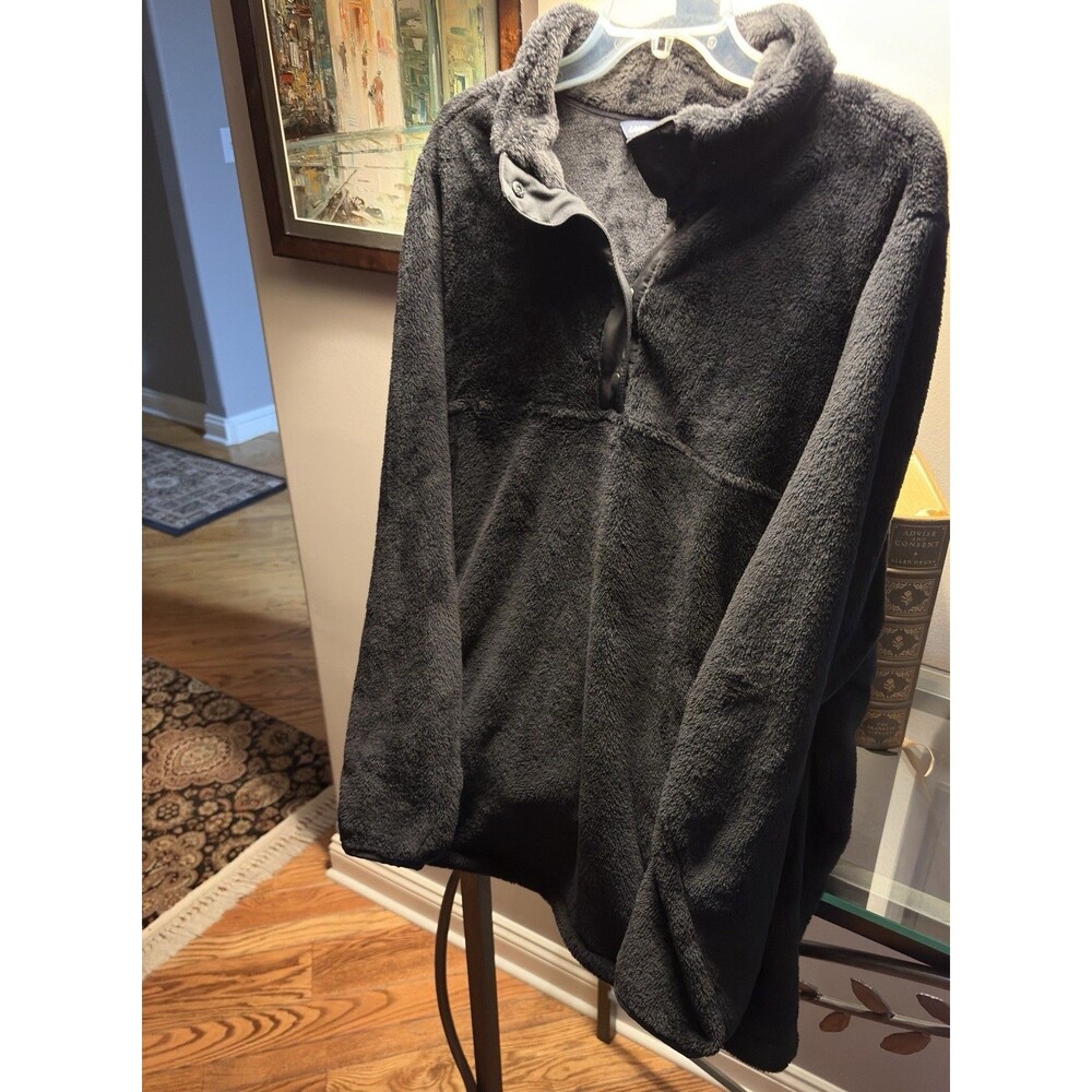 Lands' End 1/4 Zip Fleece Pullover Women's Plus Size 2X / 20W-22W Gray Heritage - Picture 5 of 10